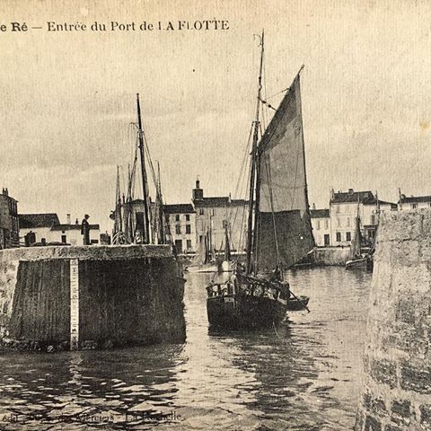 Le port de la flotte au début du siècle, dans l'île de Ré.